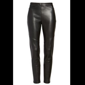 Free people faux vegan leather legging black 26